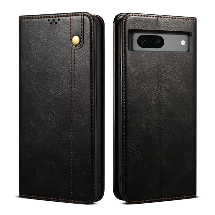 Oil Wax Crazy Horse Texture Leather Phone Case