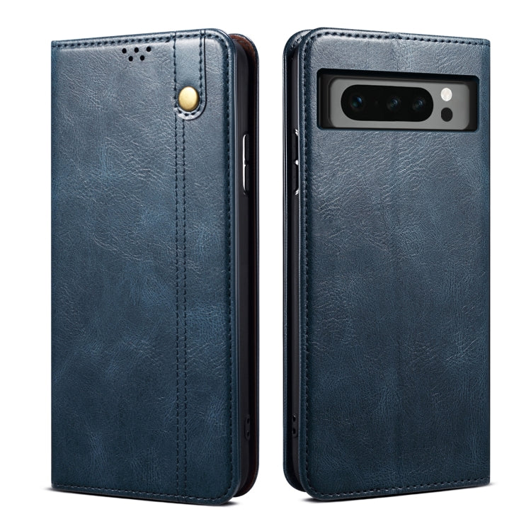 Oil Wax Crazy Horse Texture Leather Phone Case