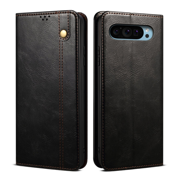Oil Wax Crazy Horse Texture Leather Phone Case