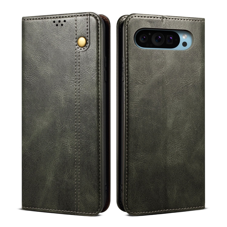 Oil Wax Crazy Horse Texture Leather Phone Case