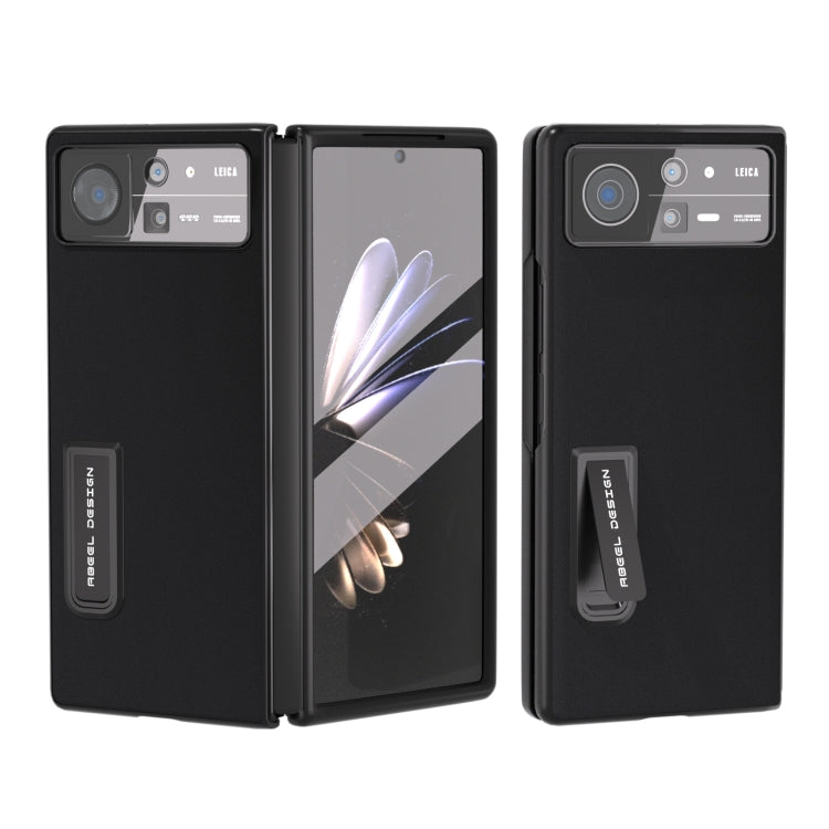 ABEEL Integrated Genuine Silky Soft Black Edge Phone Case with Holder