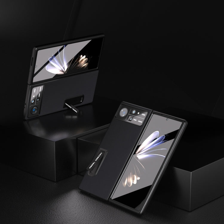 ABEEL Integrated Genuine Silky Soft Black Edge Phone Case with Holder