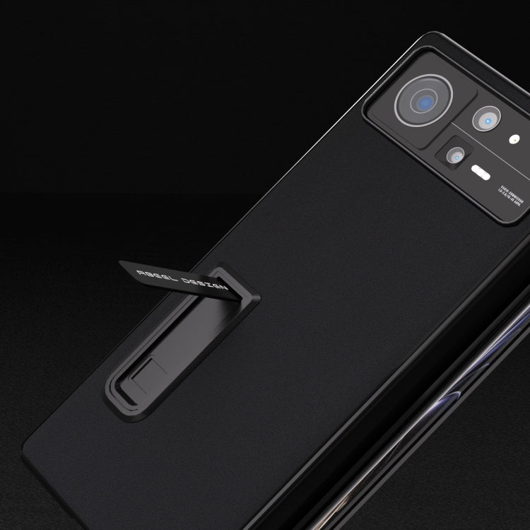 ABEEL Integrated Genuine Silky Soft Black Edge Phone Case with Holder