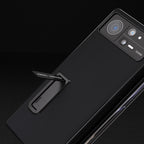 ABEEL Integrated Genuine Silky Soft Black Edge Phone Case with Holder
