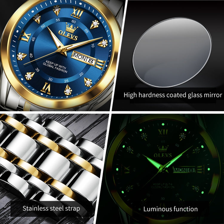 OLEVS 5513 Men Business Luminous Waterproof Quartz Watch
