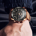OLEVS 9957 Men Luminous Waterproof Leather Strap Quartz Watch — view 12