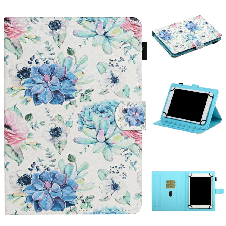 Flower Pattern Horizontal Flip Leather Case with Card Slots & Holder — view 20