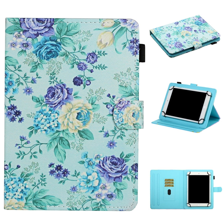 Flower Pattern Horizontal Flip Leather Case with Card Slots & Holder — view 12