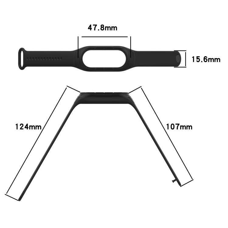 Integrated Silicone Replacement Watch Band