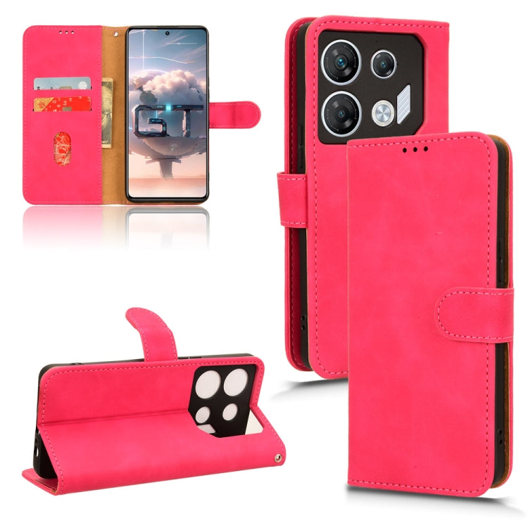 Skin Feel Magnetic Flip Leather Phone Case — For Infinix Note 30 VIP