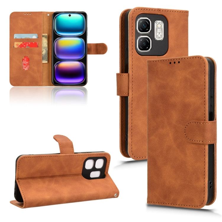 Skin Feel Magnetic Flip Leather Phone Case — Black