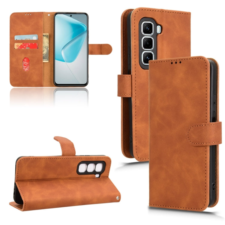 Skin Feel Magnetic Flip Leather Phone Case — For Infinix Note 40X 5G