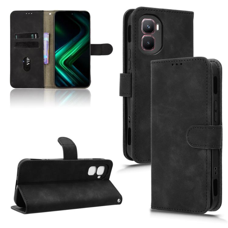 Skin Feel Magnetic Flip Leather Phone Case — For Infinix Smart 10 Plus 4G
