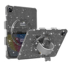 Terminator Shockproof Glitter Powder Tablet Case with Grip Strap — For iPad 10.2 2021 / 2020 / 10.5