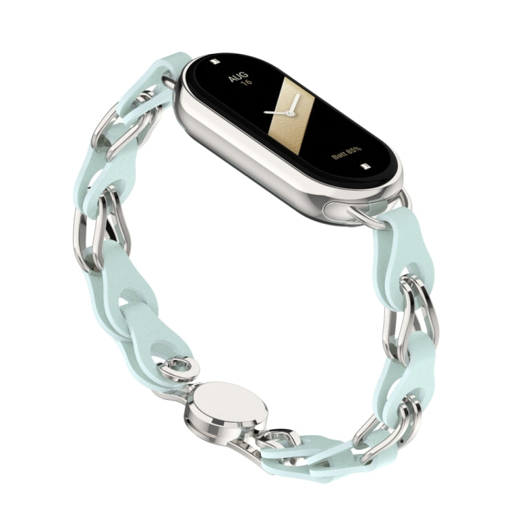 Hollow Leather Chain Magnetic Buckle Watch Band