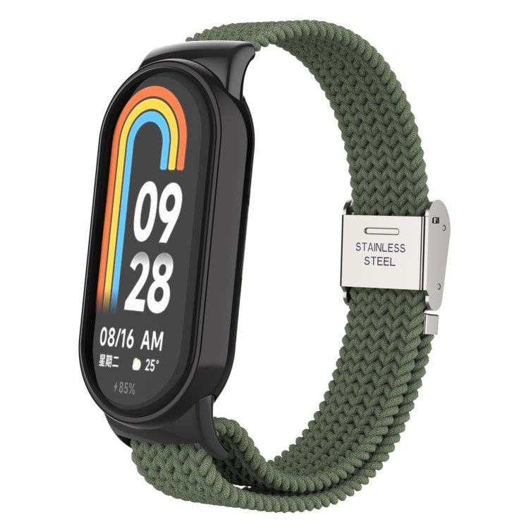 Metal Head + Adjustable Nylon Braided Steel Buckle Watch Band