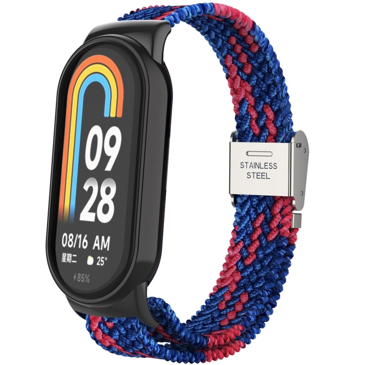 Metal Head + Adjustable Nylon Braided Steel Buckle Watch Band