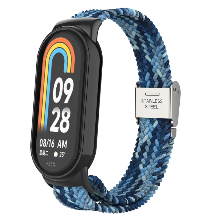 Metal Head + Adjustable Nylon Braided Steel Buckle Watch Band