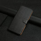Genuine Leather Fingerprint-proof Flip Phone Case