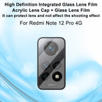imak Integrated Rear Camera Lens Tempered Glass Film with Lens Cap