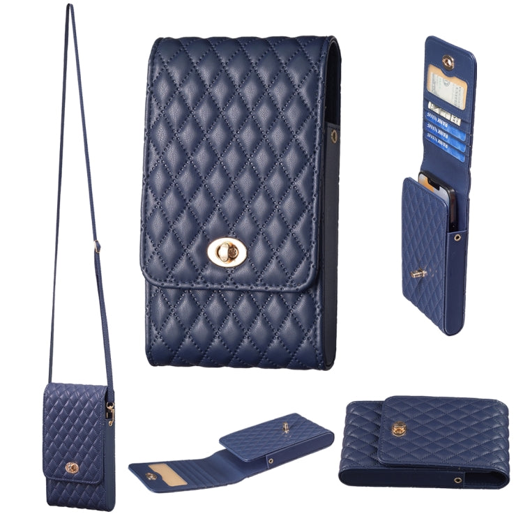 Crossbody PU Vertical BFB01 Shoulder Phone Bag — Purple