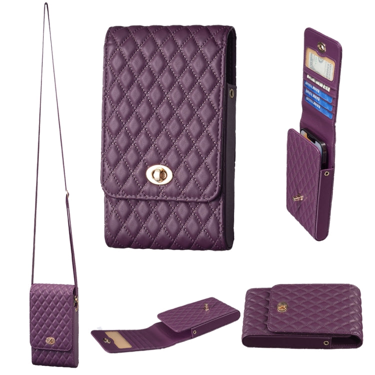Crossbody PU Vertical BFB01 Shoulder Phone Bag — White