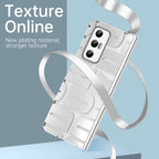 Integrated Electroplating Folding Phone Case with Hinge