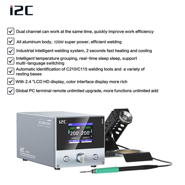 i2C 3SCN Intelligent Double Welding Station with RS200 Base — view 4