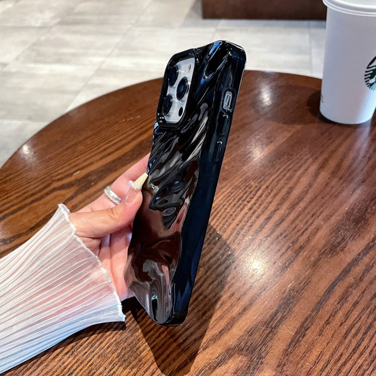 Solid Color Wave Texture TPU Phone Case