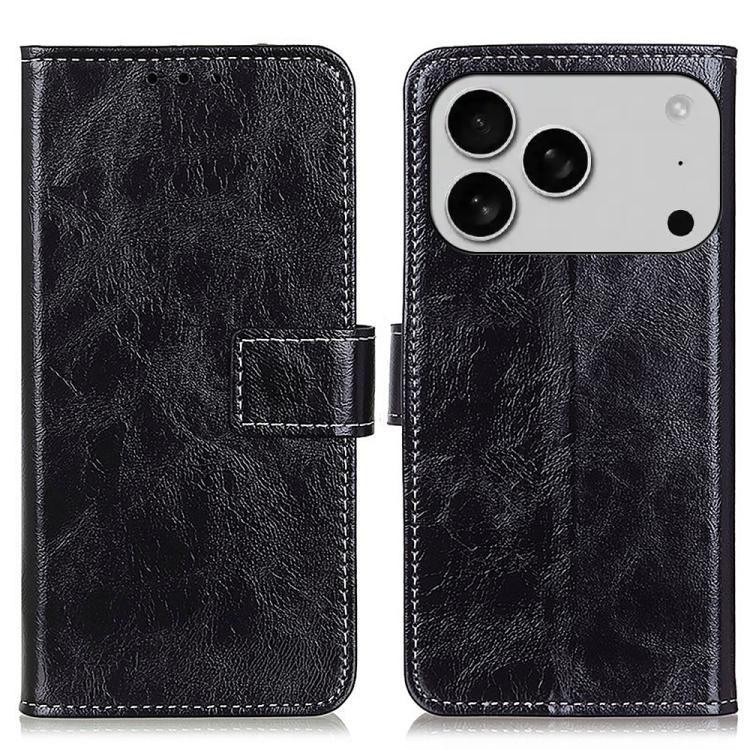 Retro Crazy Horse Texture Horizontal Flip Leather Phone Case