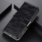 Retro Crazy Horse Texture Horizontal Flip Leather Phone Case