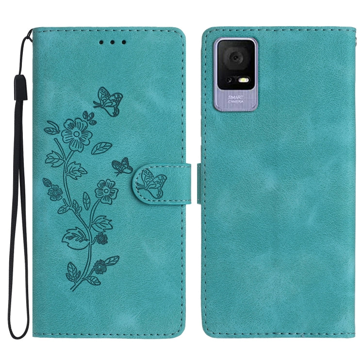 Flower Butterfly Embossing Pattern Leather Phone Case — view 10