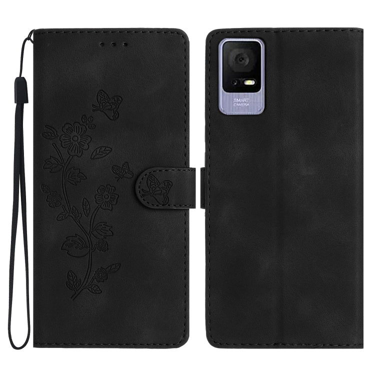 Flower Butterfly Embossing Pattern Leather Phone Case — view 12
