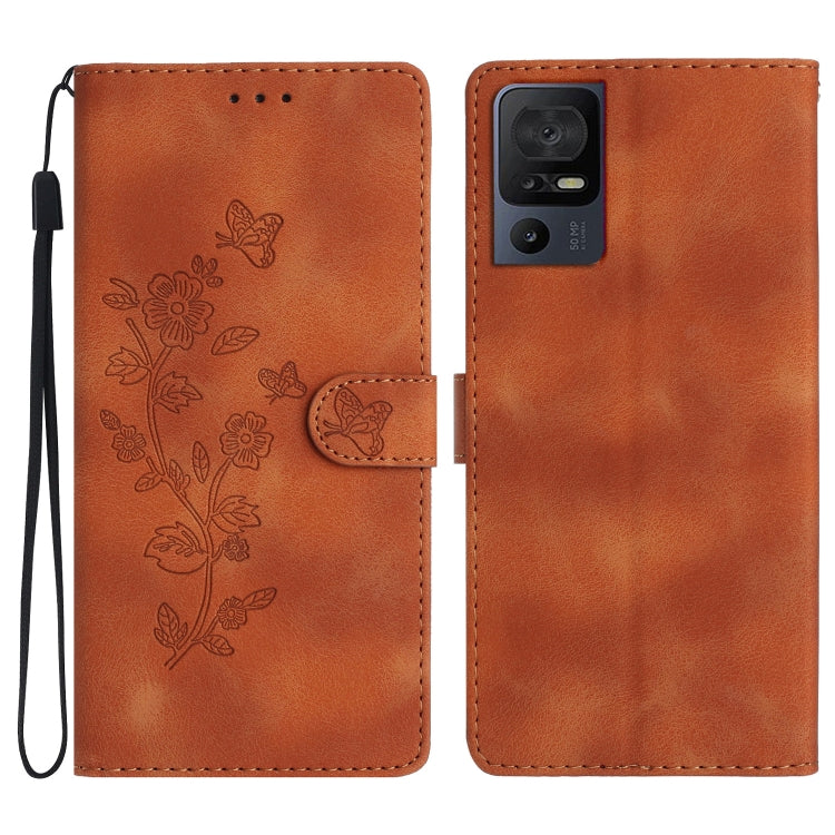 Flower Butterfly Embossing Pattern Leather Phone Case — view 15