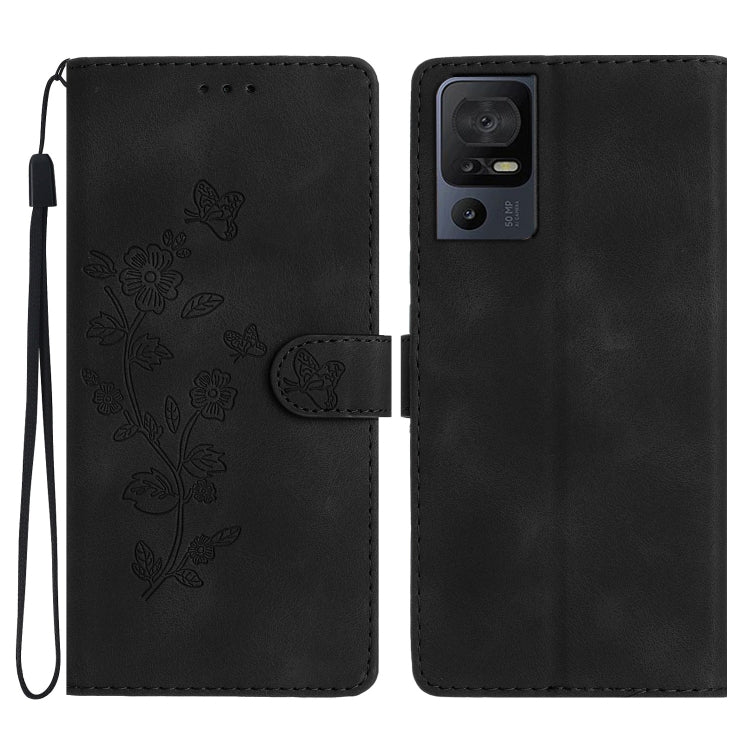 Flower Butterfly Embossing Pattern Leather Phone Case — view 18