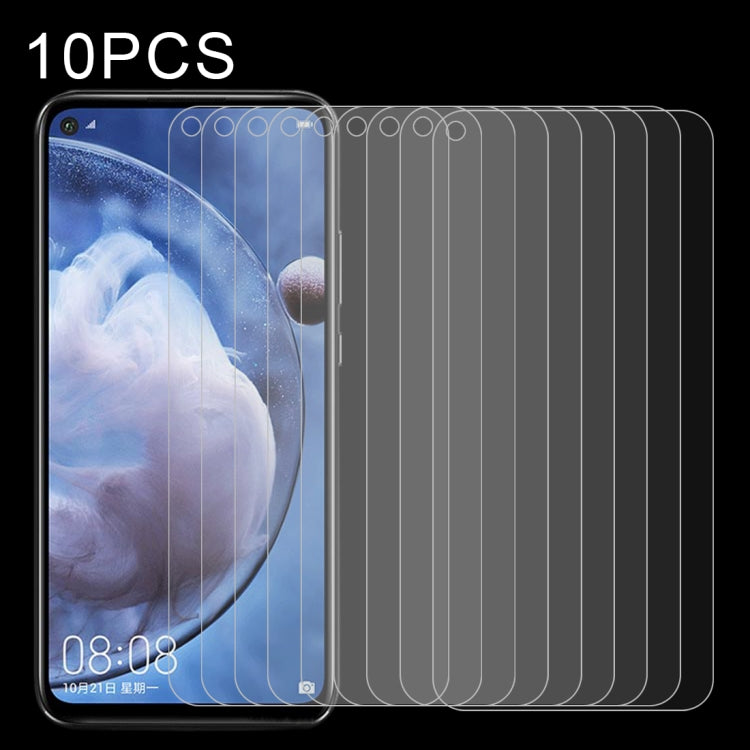 10 PCS Half-screen Transparent Tempered Glass Film — For Vivo Y3 (10 PCS)