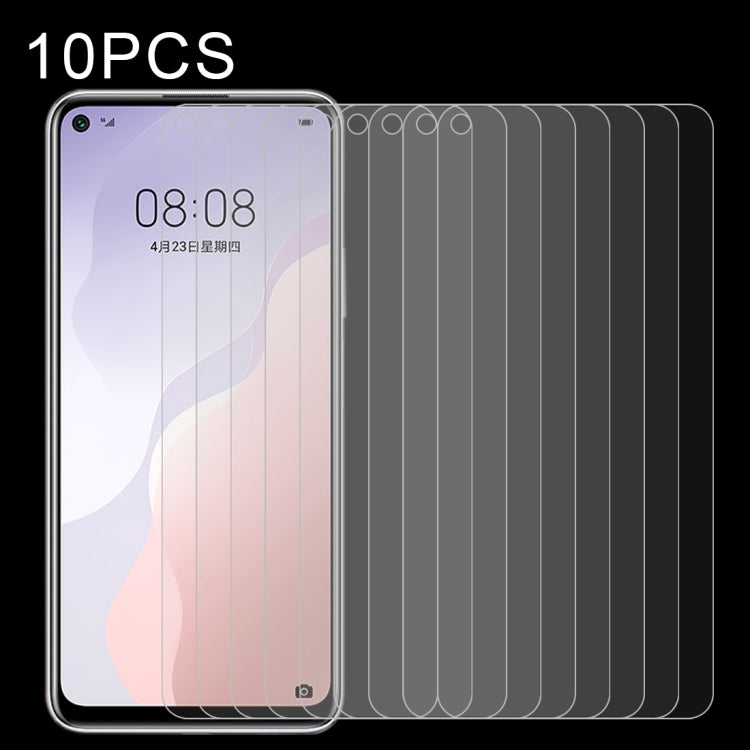 10 PCS Half-screen Transparent Tempered Glass Film — For Samsung Galaxy A81