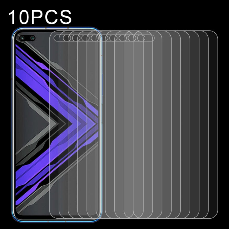 10 PCS Half-screen Transparent Tempered Glass Film — For OnePlus 8 Pro (10 PCS)