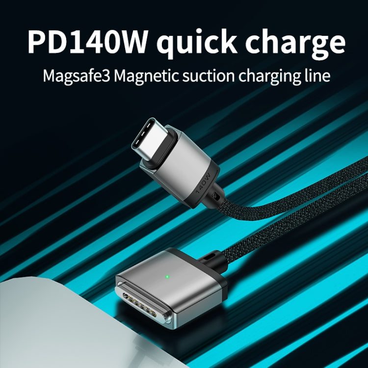 140W Type-C to Magsafe 3 Magnetic Charging Cable — Blue