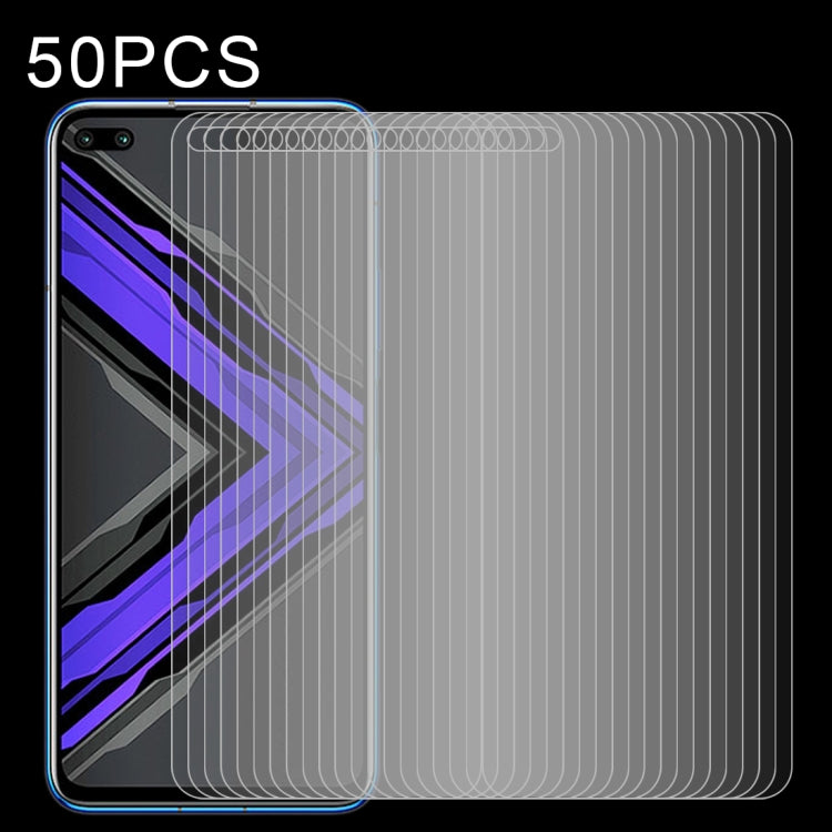 50 PCS Half-screen Transparent Tempered Glass Film — For Xiaomi Mi CC9e (50 PCS)
