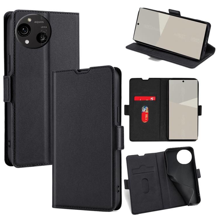 Ultra-thin Voltage Side Buckle Horizontal Flip Leather Phone Case