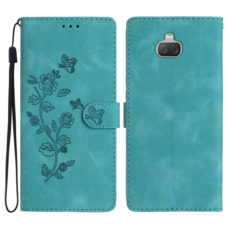 Flower Butterfly Embossing Pattern Leather Phone Case