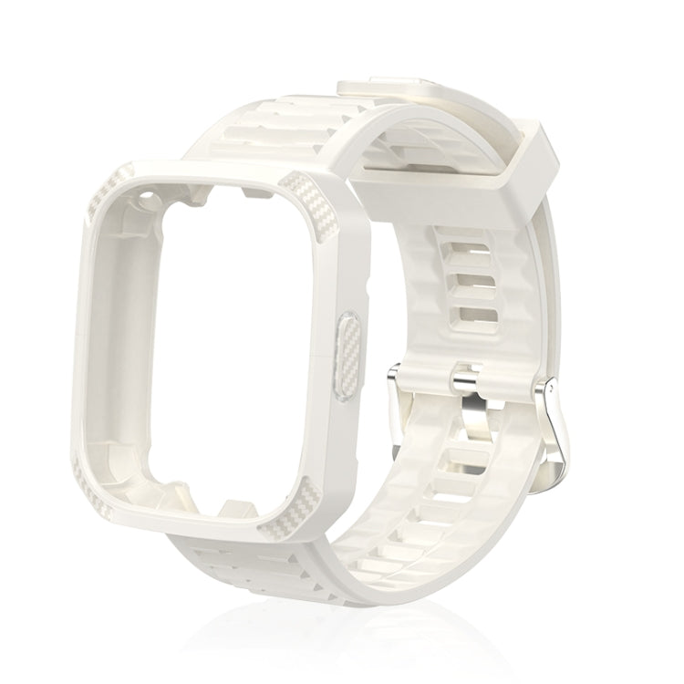 Carbon Fiber Texture Integrated Silicone Watch Band