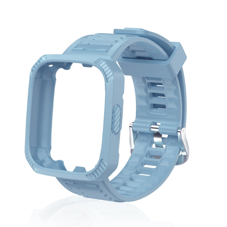 Carbon Fiber Texture Integrated Silicone Watch Band