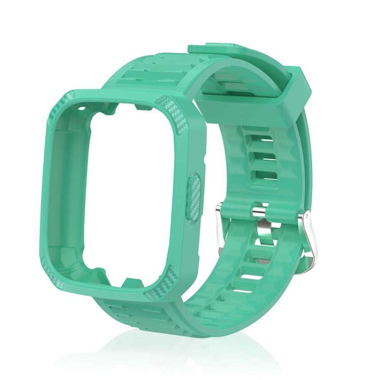 Carbon Fiber Texture Integrated Silicone Watch Band