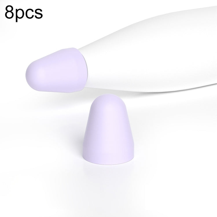 8pcs / Set Silicone Wear-resistant Stylus Nib Cover — Grey