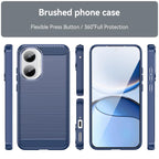 Carbon Fiber Brushed Texture TPU Phone Case