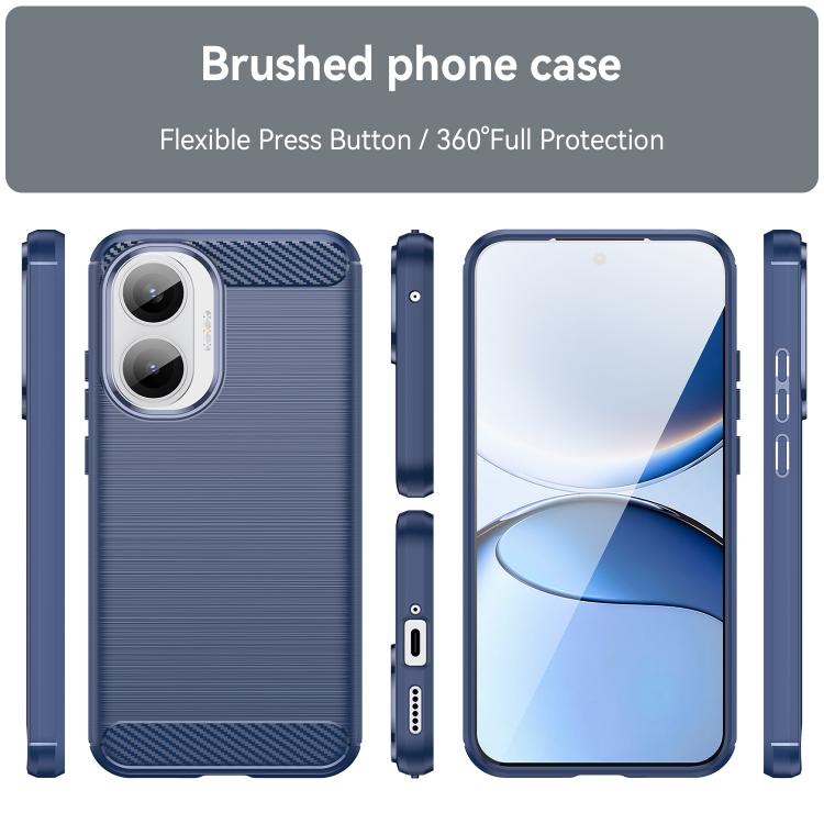 Carbon Fiber Brushed Texture TPU Phone Case