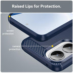 Carbon Fiber Brushed Texture TPU Phone Case