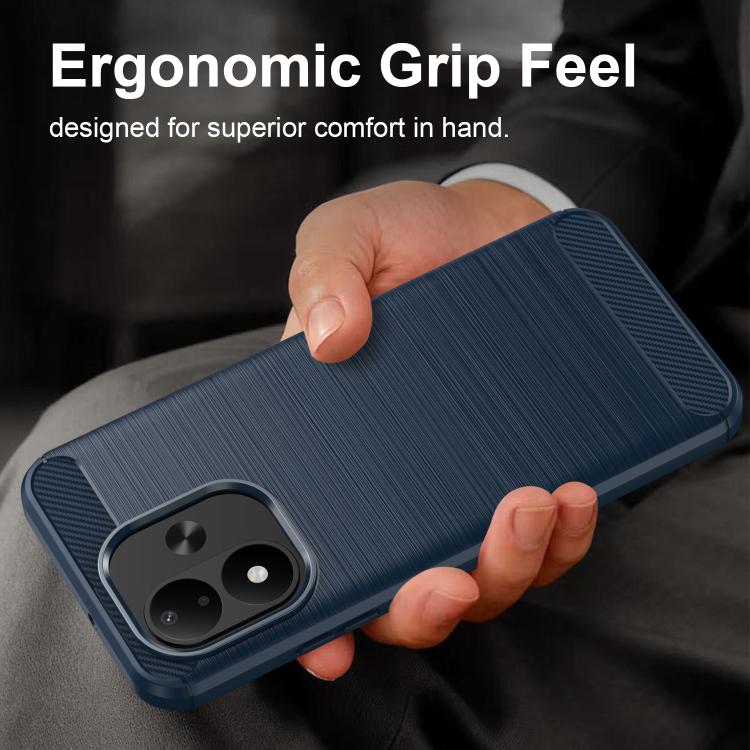 Carbon Fiber Brushed Texture TPU Phone Case